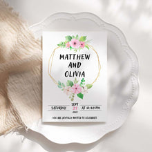 Load image into Gallery viewer, Spring Printable Wedding Invitation Template Download
