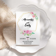 Load image into Gallery viewer, Spring Floral Printable Wedding Invitation Template Download
