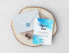 Load image into Gallery viewer, Beautiful Watercolor Wedding Invitation Template - Digital Download
