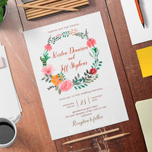 Load image into Gallery viewer, Printable Country Rustic Wedding Invitation- Digital Download Template
