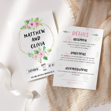 Load image into Gallery viewer, Spring Printable Wedding Invitation Template Download
