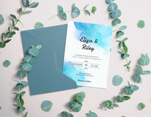 Load image into Gallery viewer, Beautiful Watercolor Wedding Invitation Template - Digital Download
