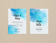 Load image into Gallery viewer, Beautiful Watercolor Wedding Invitation Template - Digital Download
