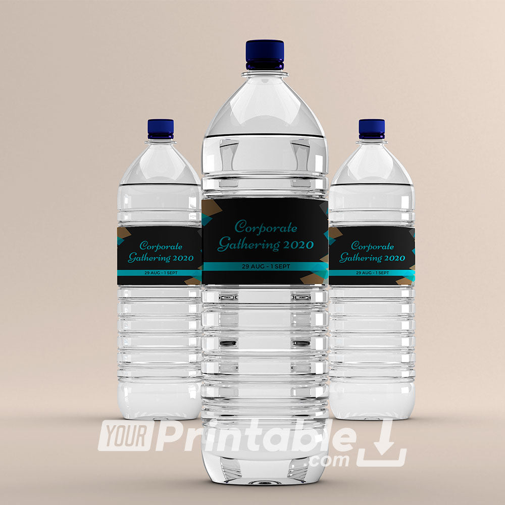 Printable Event Water Bottle Labels Template- Digital Download